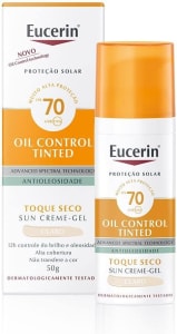 Eucerin, Protetor Solar Facial Oil Control Tinted com Cor FPS70 50g