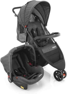 Kit Cosco Carrinho Travel System + Bebê Conforto Jetty Duo