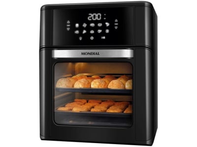 Fritadeira Elétrica sem Óleo/Air Fryer Mondial Forno Oven AFON-12L-FB Preta 12L - Fritadeira sem Óleo / Air Fryer - Magazine OfertaespertaLogo LuLogo Magalu