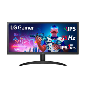 MONITOR GAMER LG ULTRAWIDE 26WQ500 - TELA IPS DE 25.7", 21:9, FHD (2560X1080), 75HZ, 1MS (MBR), HDMI, FREESYNC, HDR10