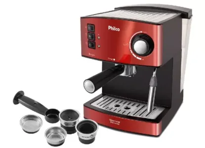 Cafeteira Expresso Philco 20 Bar Inox Red Pcf24 Cor Vermelho 110V