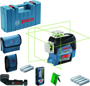 Nível Laser De Linhas Bosch GLL 3-80 CG 80m 360º Com Receptor LR7 E Maleta