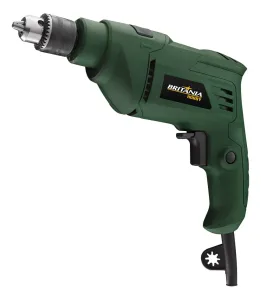 Furadeira de Impacto Britânia Hobby Power Perform BFU01M 650W Mandril 3/8” Verde 110V