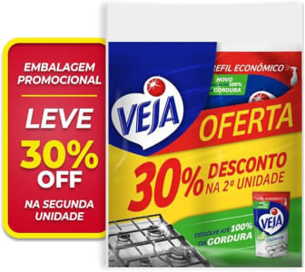 Limpador Desengordurante Gold Cozinha Refil 400 ml Embalagem Econômica com 2 Unidades, Veja