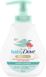 2 Unidades — Sabonete Líquido Infantil Baby Dove Hidratação Sensível - 200ml Cada