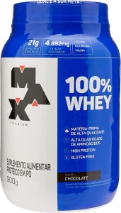 Whey 100% Chocolate Max Titanium 900G