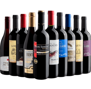 Kit 10 Vinhos por R$27,90 cada garrafa + Frete Grátis*