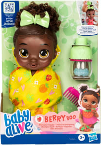 Boneca Baby Alive Bebê Shampoo - Berry Boo - Bolhas Mágicas - 28 Cm - F9121 - Hasbro