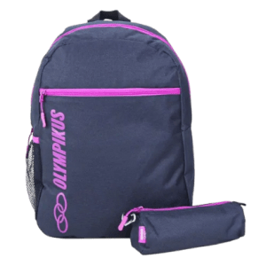 Kit Mochila Olympikus 16L + Estojo — Cor: Marinho, Rosa