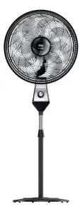 Ventilador de pé Wap FW009221 preto com pás cor cinza 50" de diâmetro 60Hz 127 V