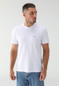 Camiseta Tommy Jeans Slim Logo Branca