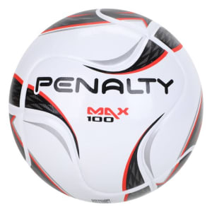 Bola de Futebol Futsal Penalty Max 100 Term XXII - Branco+Preto