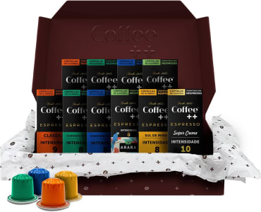 Kit de Cápsulas de Café Coffee Mais Compatível com Nespresso - 100 Unidades