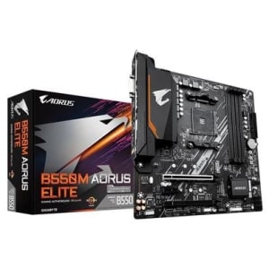 Placa Mãe Gigabyte B550M Aorus Elite (rev 1.3) AMD AM4 Micro ATX DDR4 - B550M AORUS ELITE