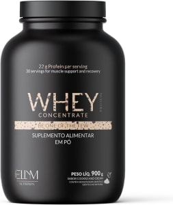 Whey Protein 900g Ellym Nutrition Premium 22g Proteína Dose Sabor Cookies And Cream 73% Proteína por Dose