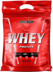 Integralmédica - Hipercalórico Nutri Whey Protein Pouch - 900g - Morango