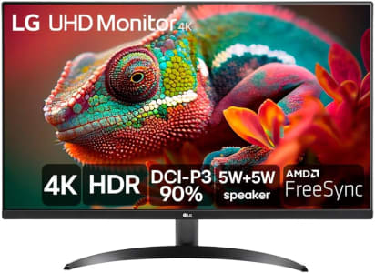 Monitor LG UHD 4K - Tela de 32", 4K, DCI-P3 90%, HDMI, Display Port, HDR10, AMD Free Sync. Dynamic Action Sync, Black Stabilizer, MaxxAudio, UltraHD - 32UR500-B