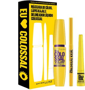 Kit Colossal Maybelline NY - Máscara + Delineador + Lápis