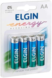 [3 Unidades] Kit Pilhas Alcalinas com 4X AA Elgin