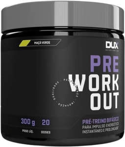 Pré Treino Bifásico Dux Nutrition Pre Workout Original Sabor Maçã Verde - 300g