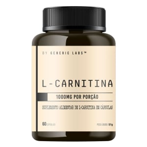 L-Carnitina Generic Labs - 60 Cápsulas