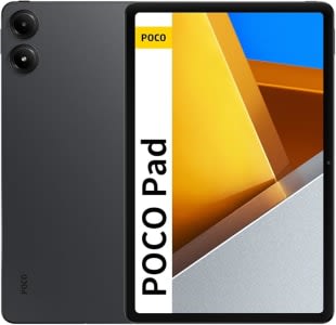 Xiaomi Poco Pad Tablet de 12,1 polegadas, 8 GB de RAM + 256 GB de ROM, tablet Android WiFi, resolução de 2560 x 1600, tela de 120 Hz, bateria de 10000