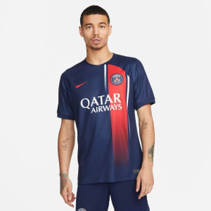 Camisa Nike Paris Saint-Germain I 2023/24 Torcedor Pro Masculina - Azul