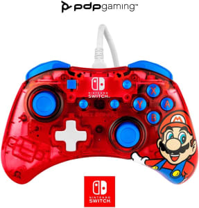 Controle para Nintendo Switch PDP Ergonomic Wired Controller: Mario Punch