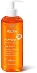  Actine Sabonete Líquido, pele oleosa a acneica, Darrow - 400ml, Darrow, 400Ml 