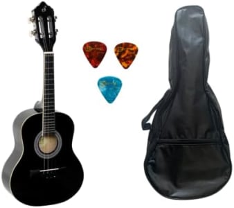 Cavaco Acústico Giannini CS14 BK, Capa e Palheta Kit (Preto)