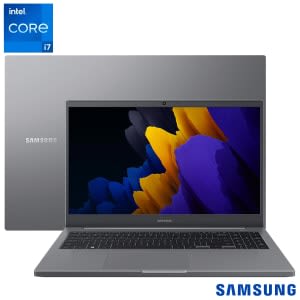 Notebook Samsung Book, Intel Core i7 1165G7, 8GB, 256GB SSD, 15,6", Windows 11, Cinza - NP550XDA-KU1BR