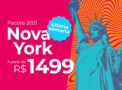 Pacote Nova York - 2021 Passagem Aérea + Hospedagem