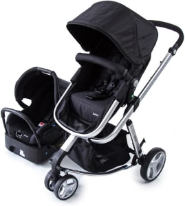 Carrinho de Bebê Travel System Mobi Safety 1st (Preto com Prata)