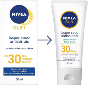 Protetor Solar Nivea Sun Facial Seco Fps30 50ml