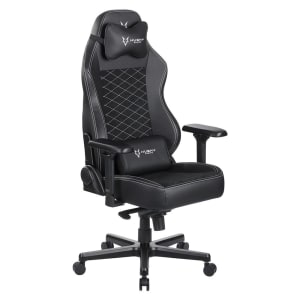 Cadeira Gamer Husky Gaming Blizzard 970, com Almofadas, Acabamento Alcantara, Reclinável com Sistema Frog, Preto e Branco - HGMA136