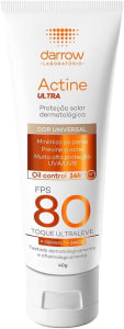 Protetor Solar Ultra Darrow Actine FPS80 Cor Universal