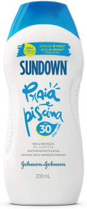 Protetor Solar Johnson's Praia e Piscina FPS 30 Sundown 200ml
