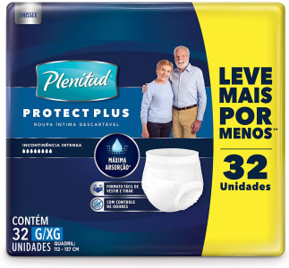 Roupa Íntima Descartável Plenitud Protect Plus - 32 Unidades