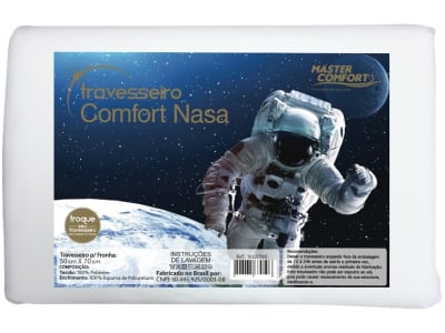 Travesseiro Nasa Master Comfort de Cabeça - Viscoelástico Beauty Comfort