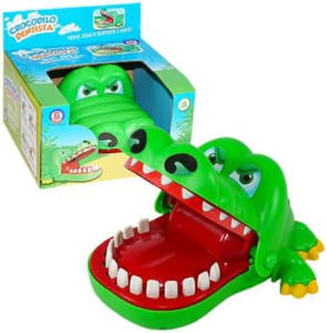 Brinquedo Jogo Crocodilo Morde Dedo Dentista Pura Diversão