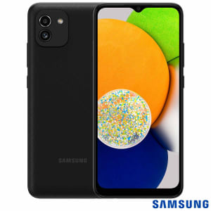 Samsung Galaxy A03 Preto, com Tela Infinita de 6,5", 4G, 64GB e Câmera Dupla de 48MP + 2MP - SM-A035MZKGZTO