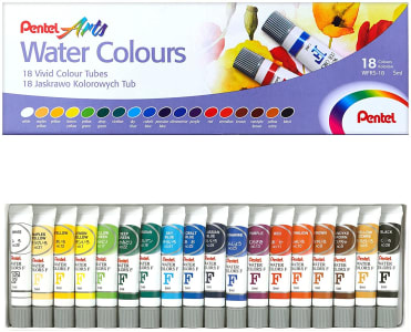 Aquarela Wfrs A Base De Agua, Pentel, Wfrs-18, 18 Cores