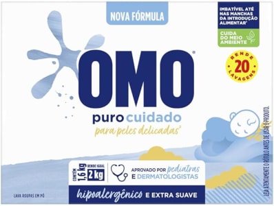 OMO Puro Cuidado - Sabão Em Pó 1.6Kg