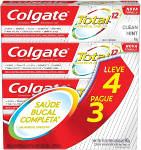 Creme Dental Colgate Total 12 Clean Mint 90g