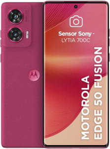 Smartphone Motorola Edge 50 Fusion 5G - 256GB 8GB RAM + 8GB RAM Boost 50MP Sony AI Camera IP68 NFC Pink - Vegan Suede