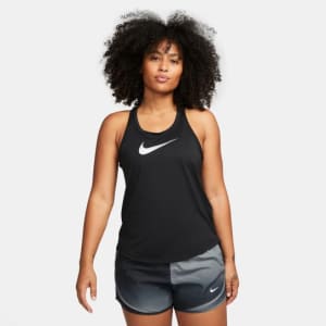 Regata Nike One Dri-FIT Swoosh Feminina - Preto+Branco