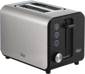 WAP Torradeira Elétrica WTE1 Inox com 7 Níveis de Tostagem, Desligamento Automático, Descongela e Reaquece, 800W 220V