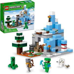 LEGO Minecraft Os Picos Gelados 21243 (304 Peças); Conjunto de Construção