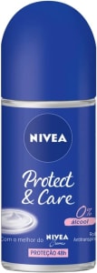 3 Unidades Desodorante Nivea Antitranspirante Roll On Protect & Care - 50ml Cada