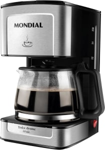 Cafeteira Elétrica Dolce Arome, Mondial C-43-20X-SI, 550W, 220V ( Preto/Inox)